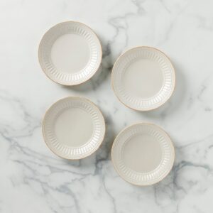 Floral Melamine Accent Decorative Plates,Set of 4